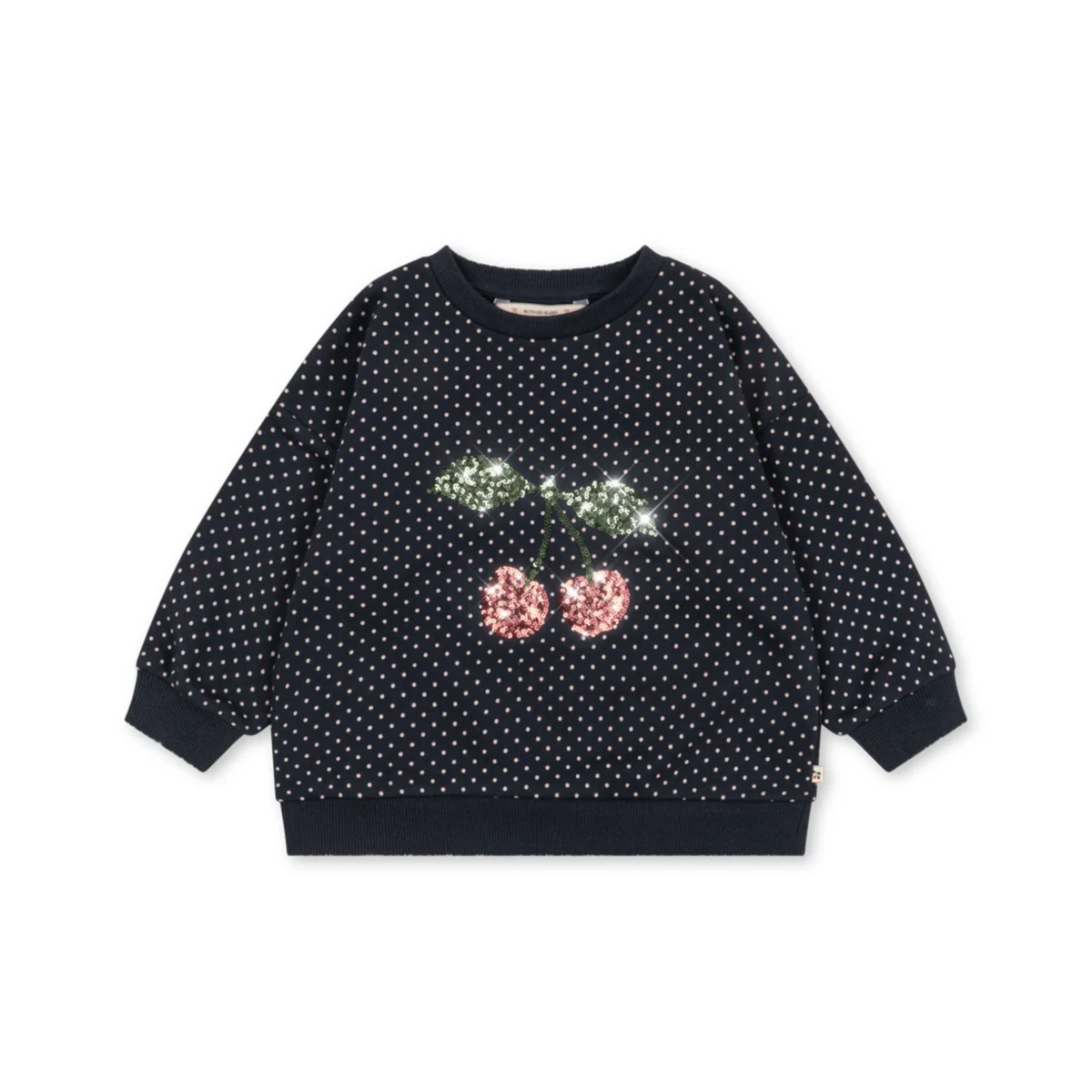 Konges Slojd Navy Cherry Sparkle Long Sleeve Sweatshirt
