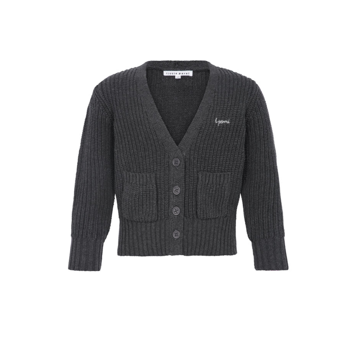Little Parni Grey Elegant Cardigan