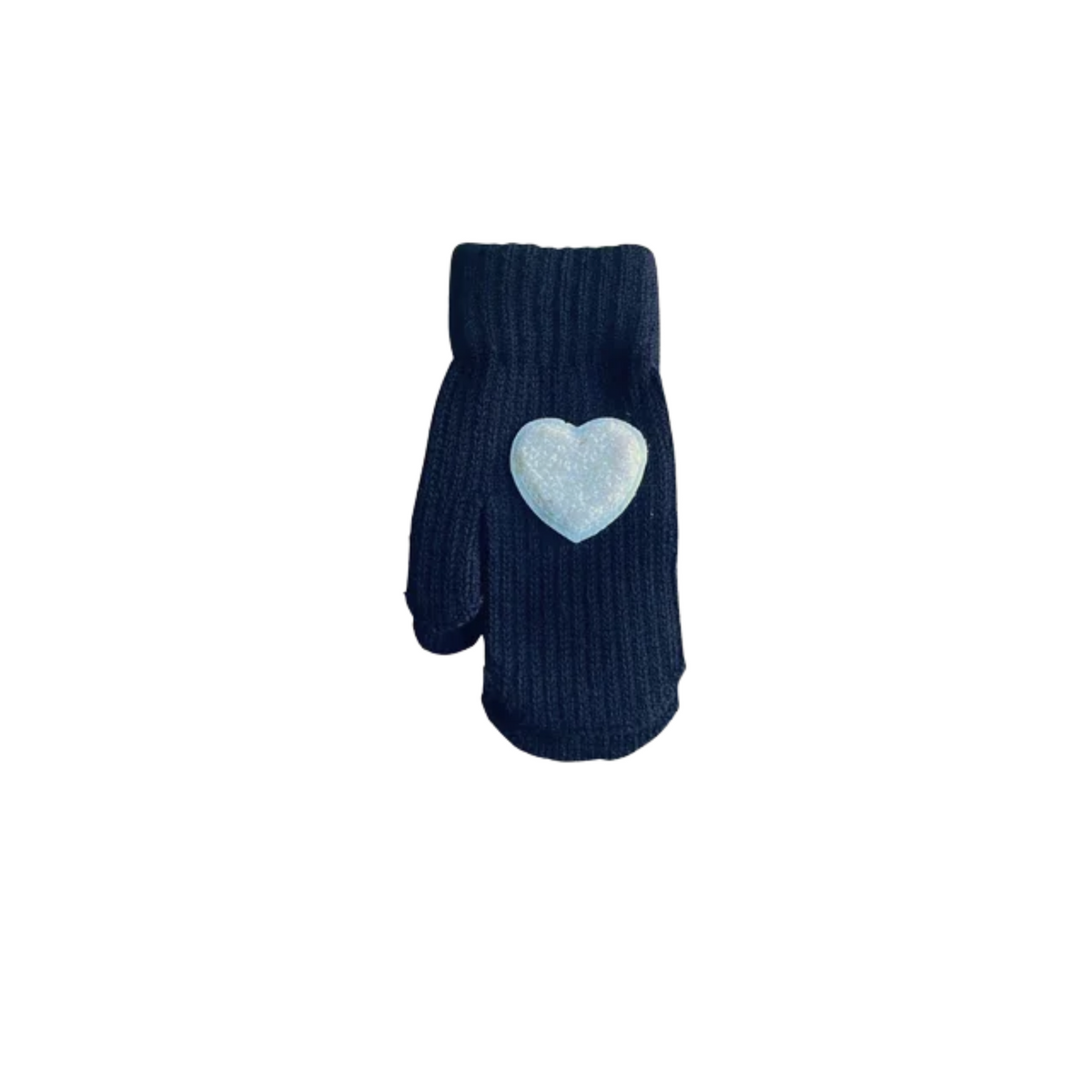 Mini Pops Mitten With Heart Patch