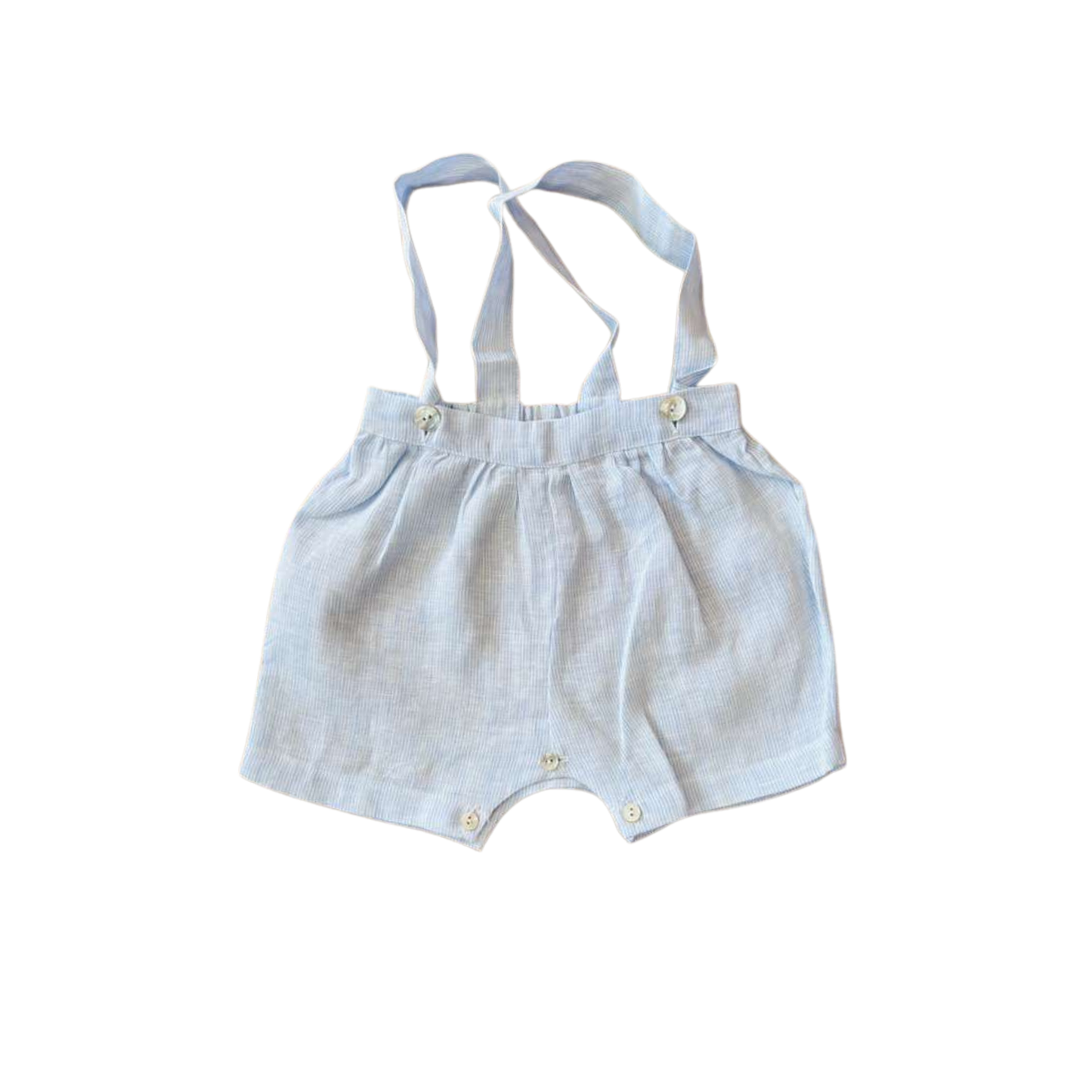 L'Orsobruno Blue Striped Romper
