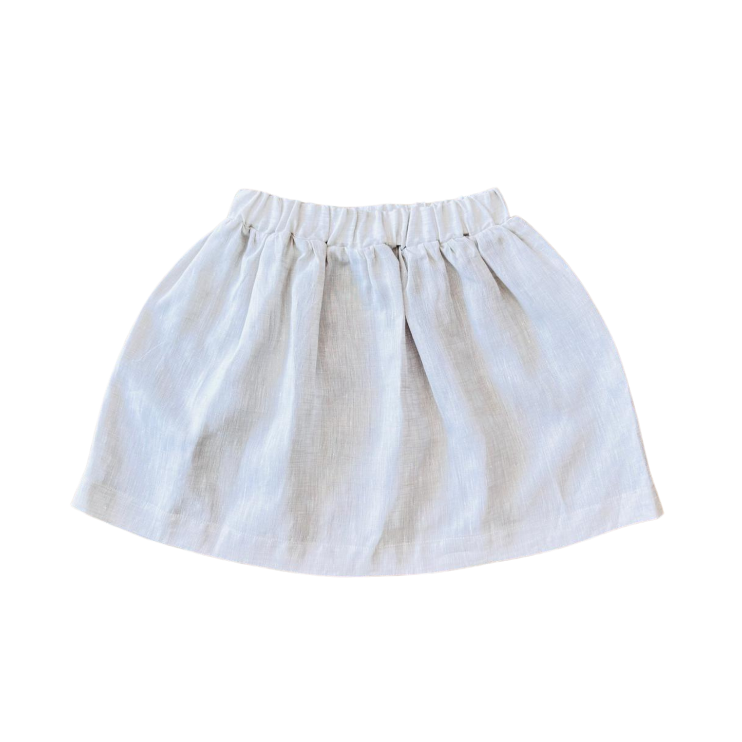 L'Orsobruno Beige Linen Skirt