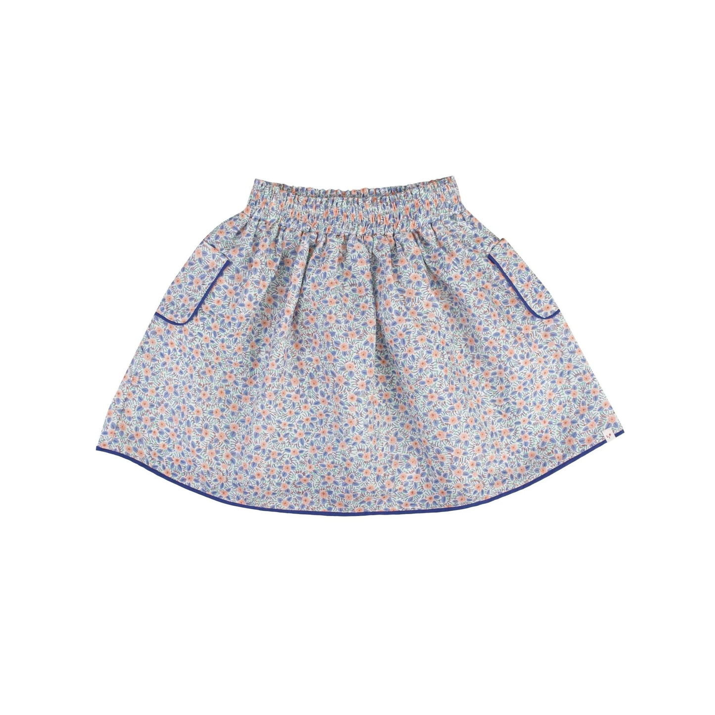 The Little Poets Pink Flower Mia Mini Skirt