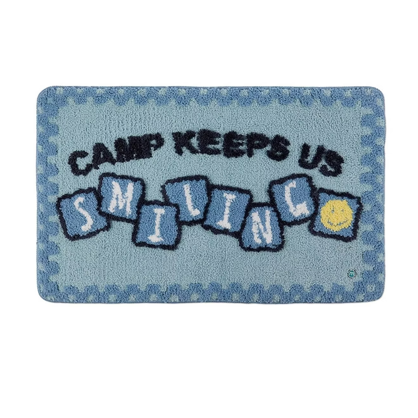Memoi Blue Camp Smile Mat