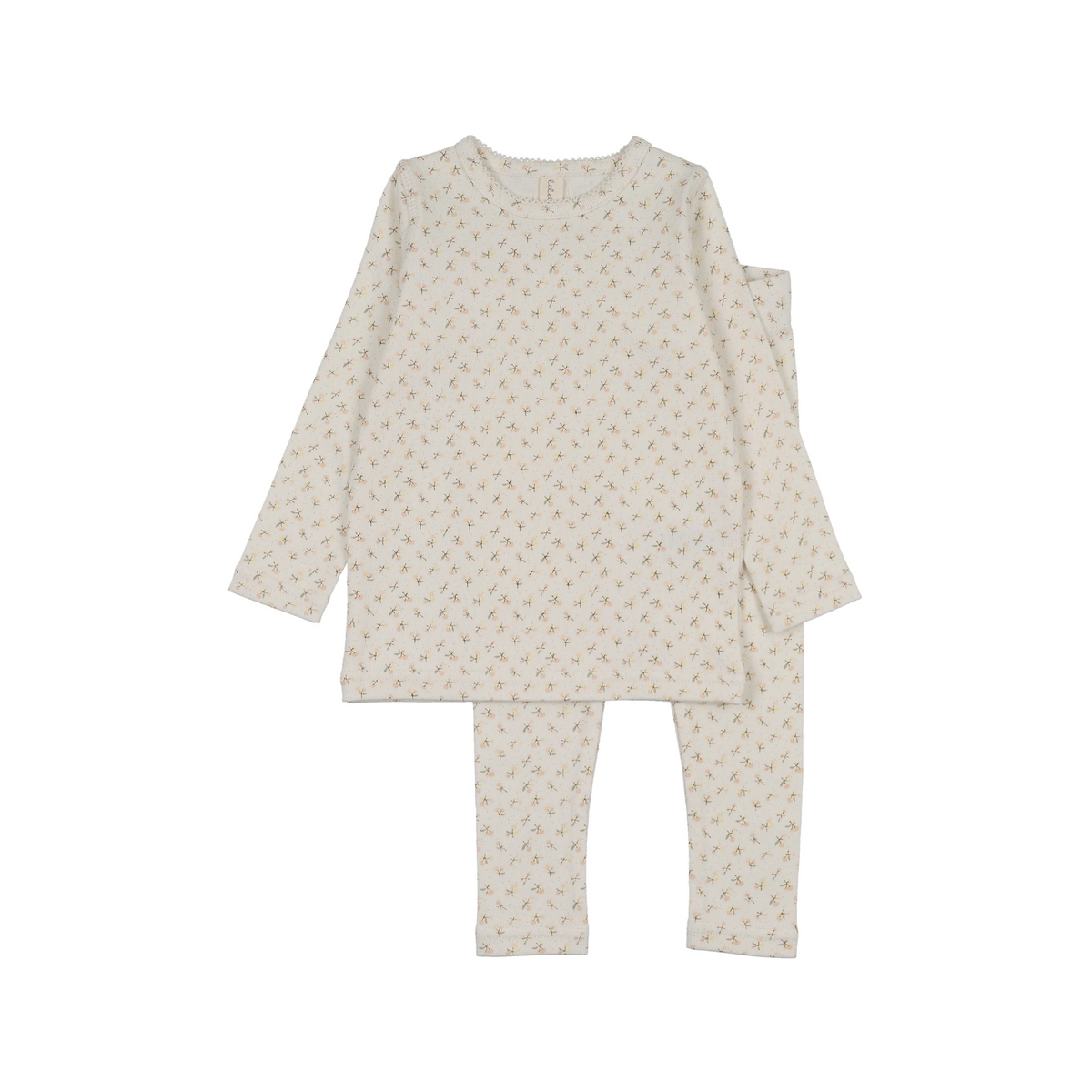 Lilette Cream/Pink Cherry Blossom Lounge Set