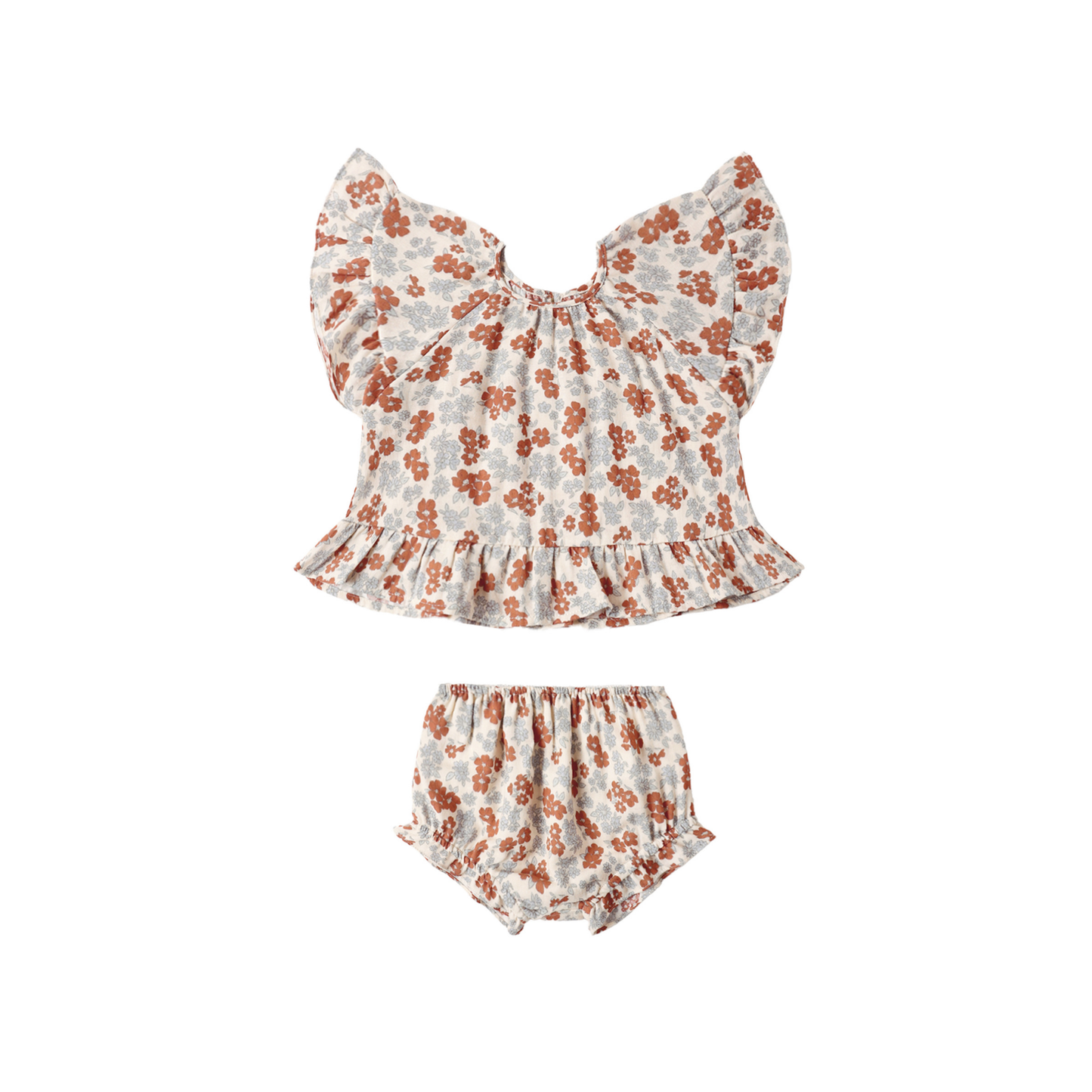 Rylee+Cru Natural Americana Floral Bloomer Set