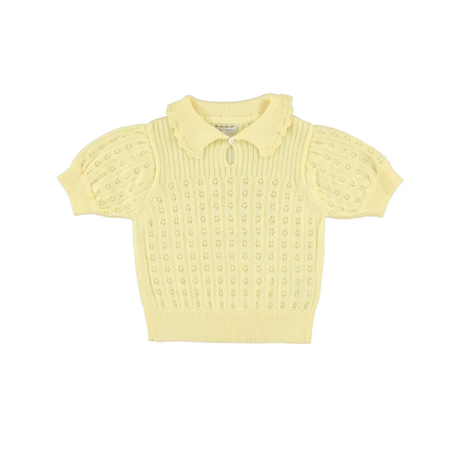 Bebe Organic Butter Yellow Knit Summer Sweater