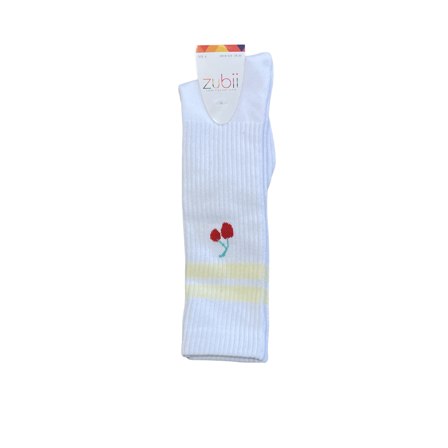 Zubii 011 Light Yellow Cherry Stripe Knee