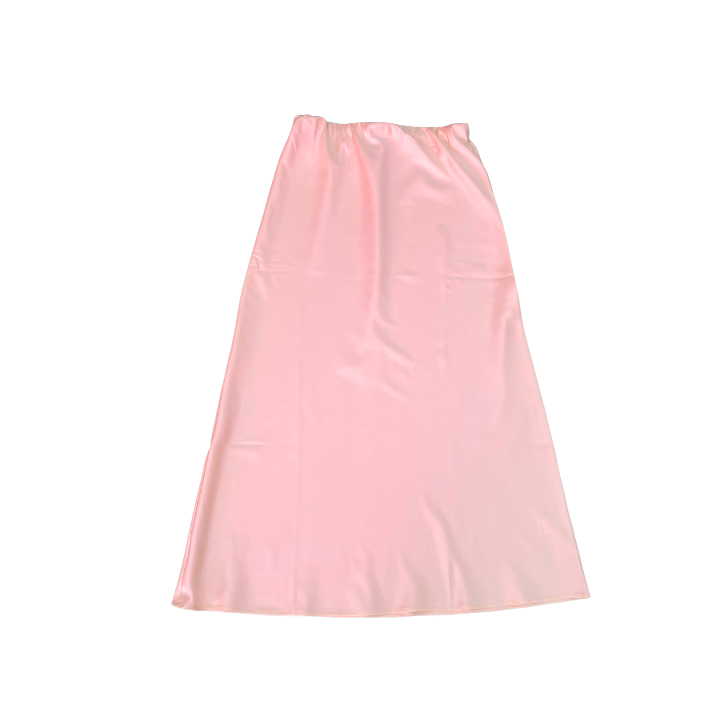 Theme Joey Pastel Pink Satin Maxi Skirt