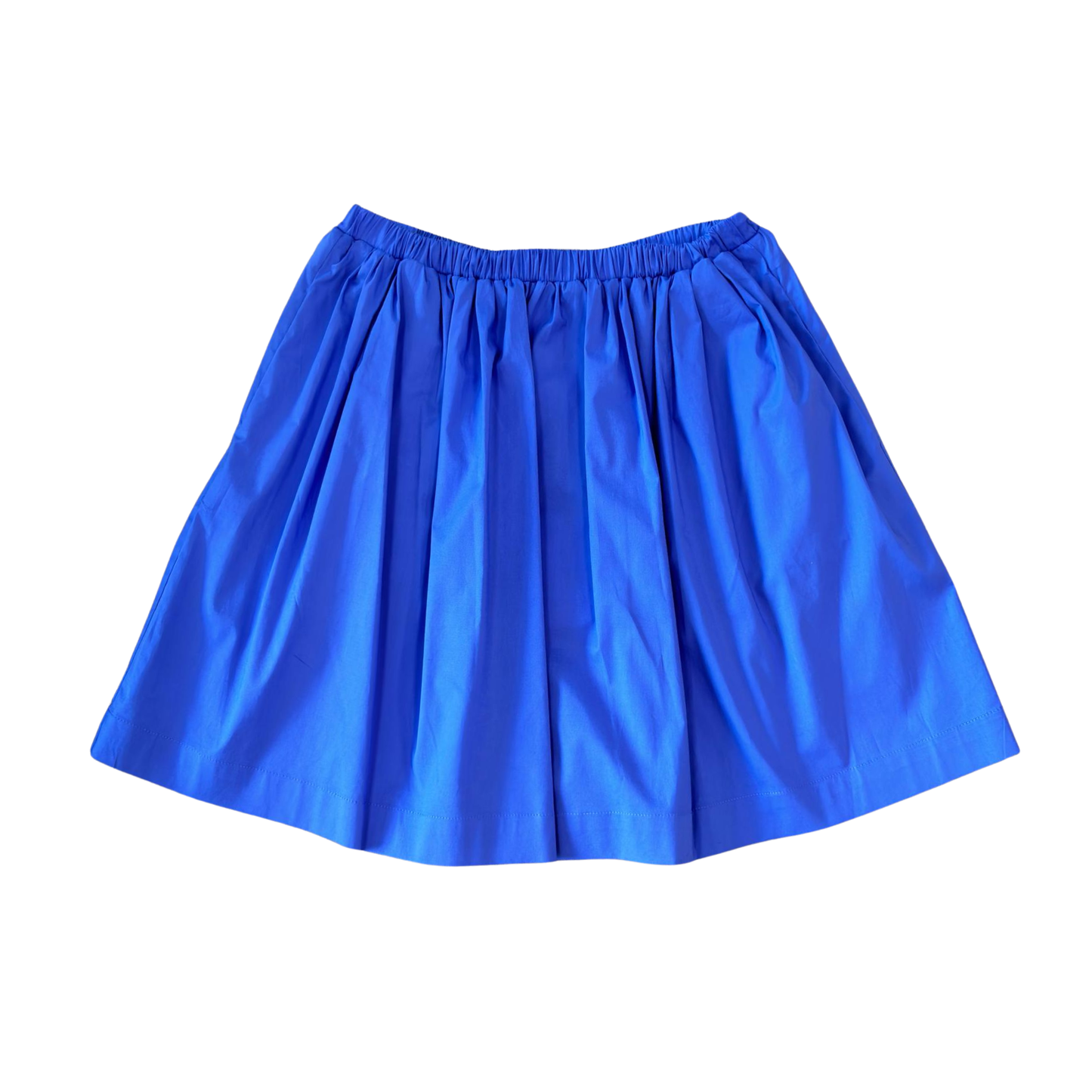 Piccola Ludo Royal Blue Solid Color Skirt