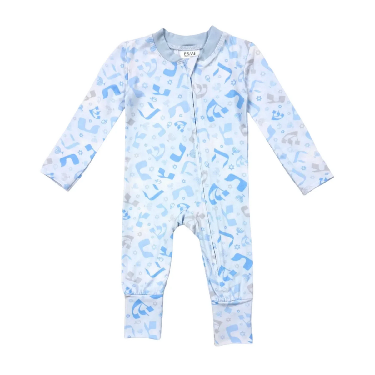 Esme Light Blue Miracle Lace Flip Footie