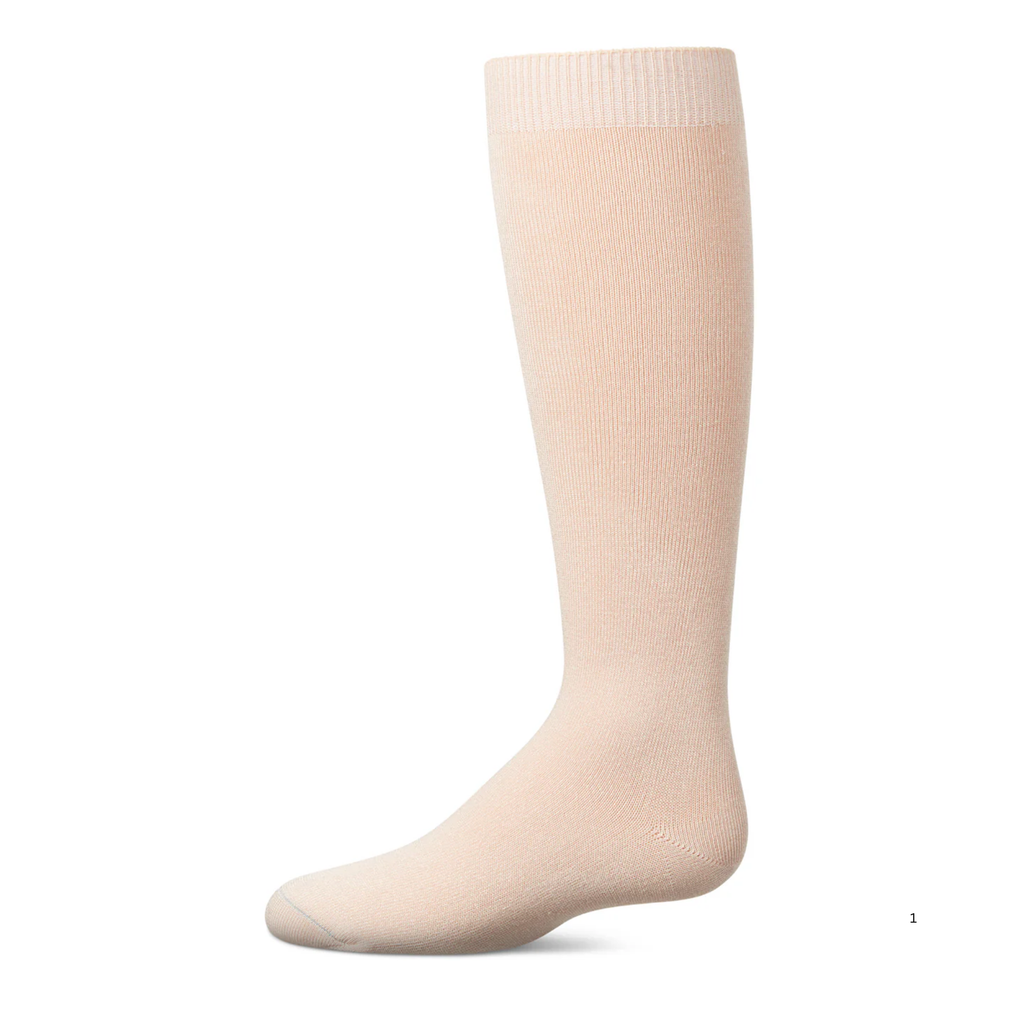 Memoi Kids Basic Soft Rayon from Bamboo Knee High Socks Peachy Pink - Mk-6266