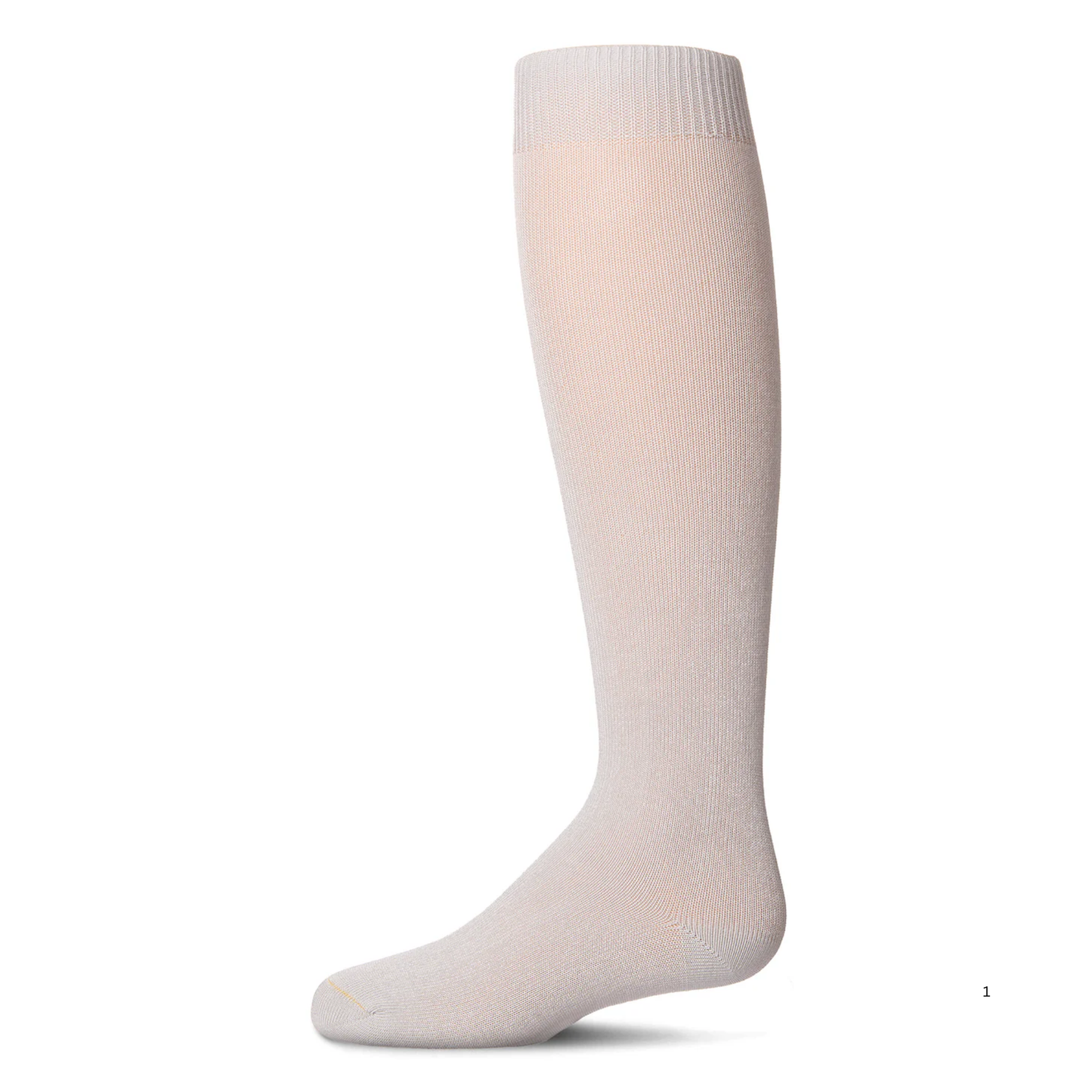 Memoi Kids Basic Soft Rayon from Bamboo Knee High Socks Pale Gray - Mk-6266