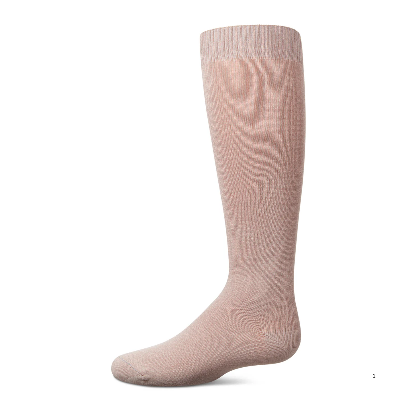 Memoi Kids Basic Soft Rayon from Bamboo Knee High Socks Light Mauve - Mk-6266