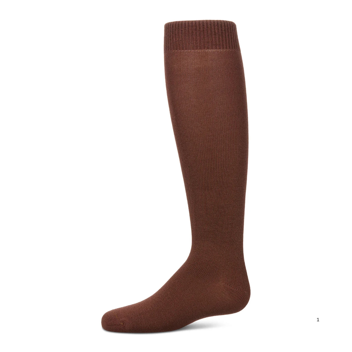 Memoi Kids Basic Soft Rayon from Bamboo Knee High Socks Cinnamon - Mk-6266