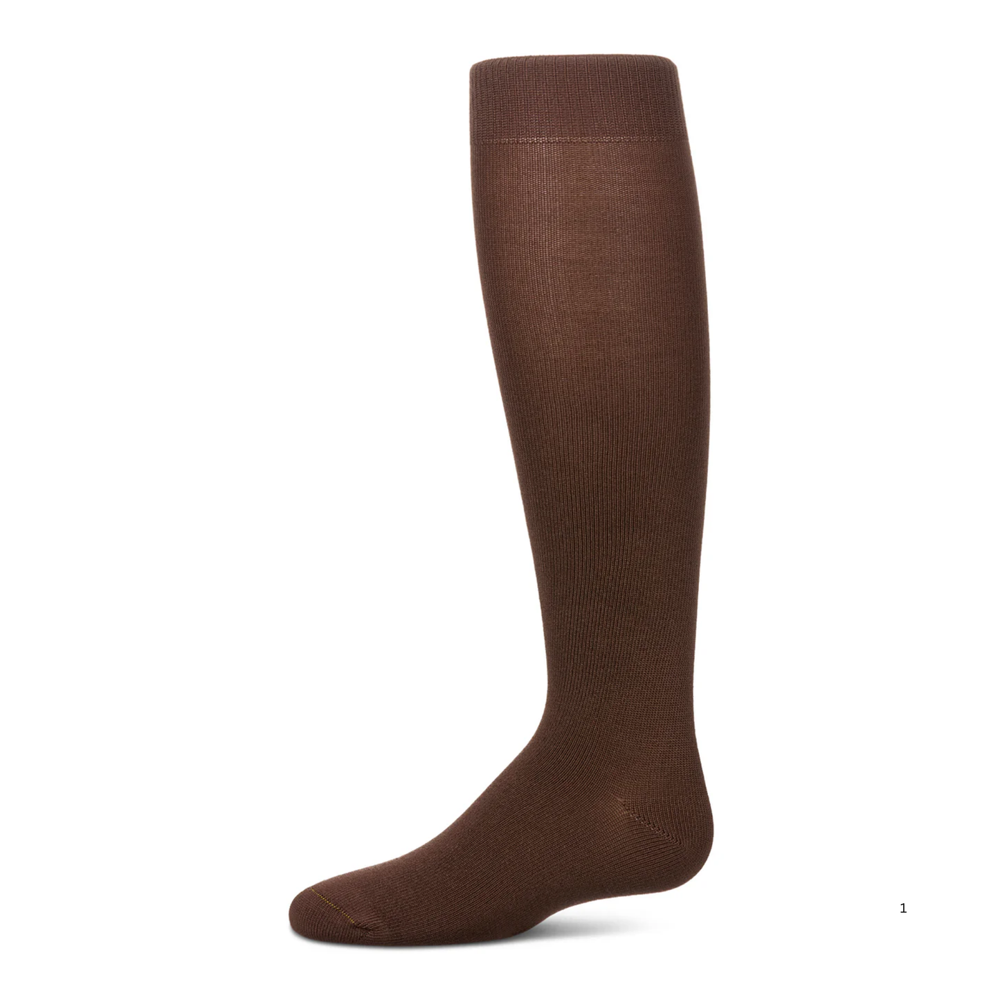 Memoi Kids Basic Soft Rayon from Bamboo Knee High Socks Chestnut Brown - Mk-6266