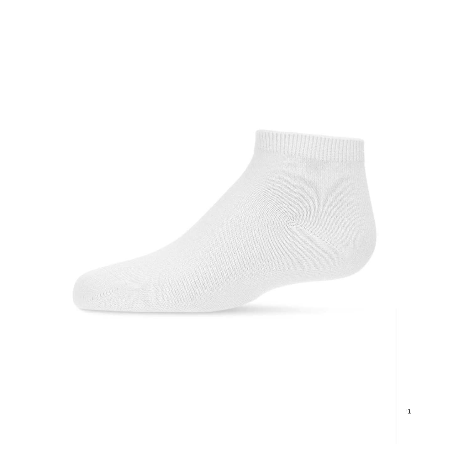Memoi Kids Basic Soft Rayon from Bamboo Anklet Socks White - Mk-6066
