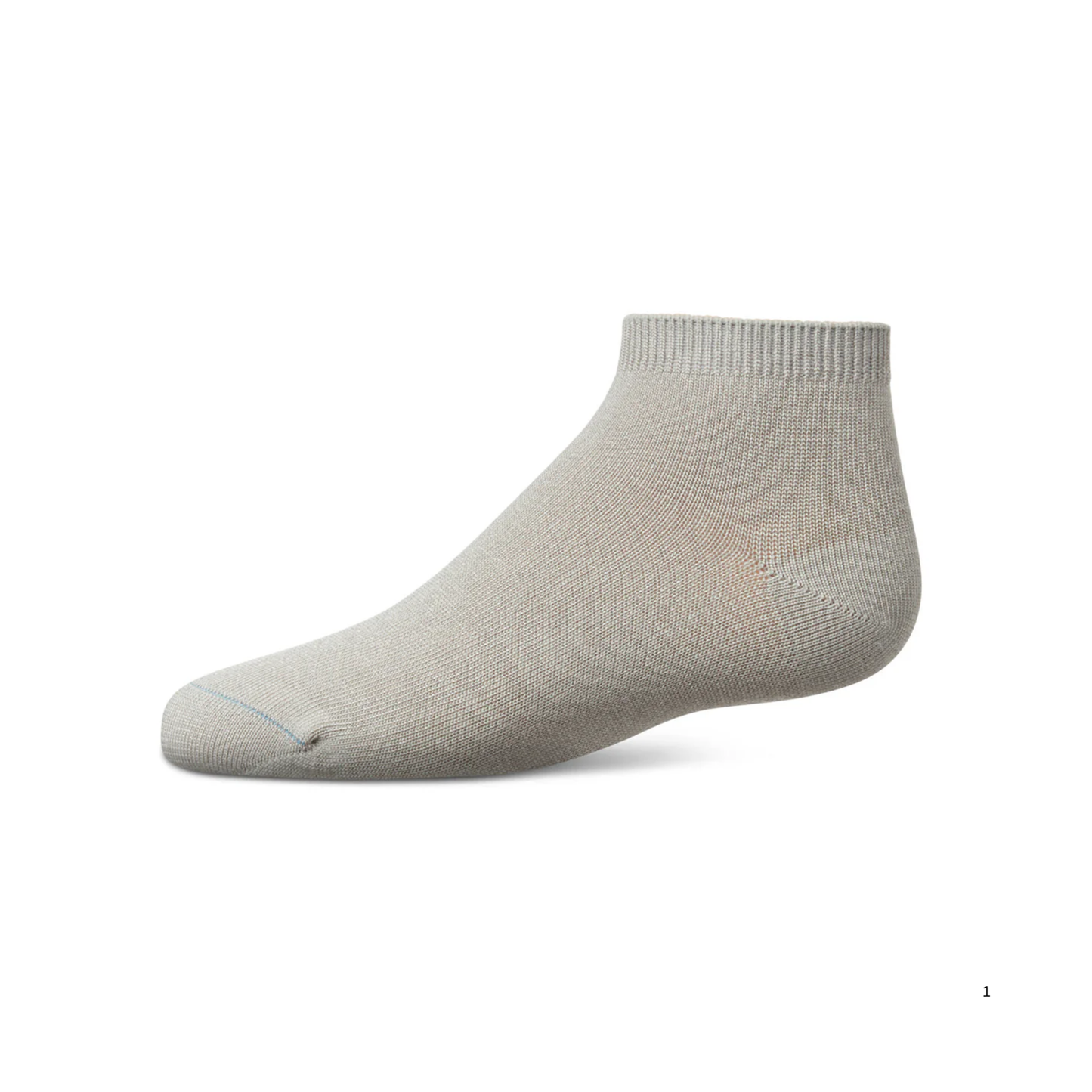 Memoi Kids Basic Soft Rayon from Bamboo Anklet Socks Stone - Mk-6066