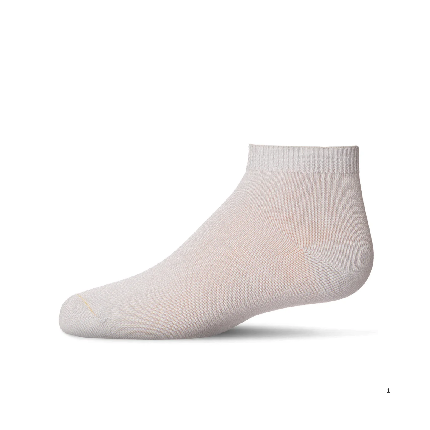 Memoi Kids Basic Soft Rayon from Bamboo Anklet Socks Pale Gray - Mk-6066