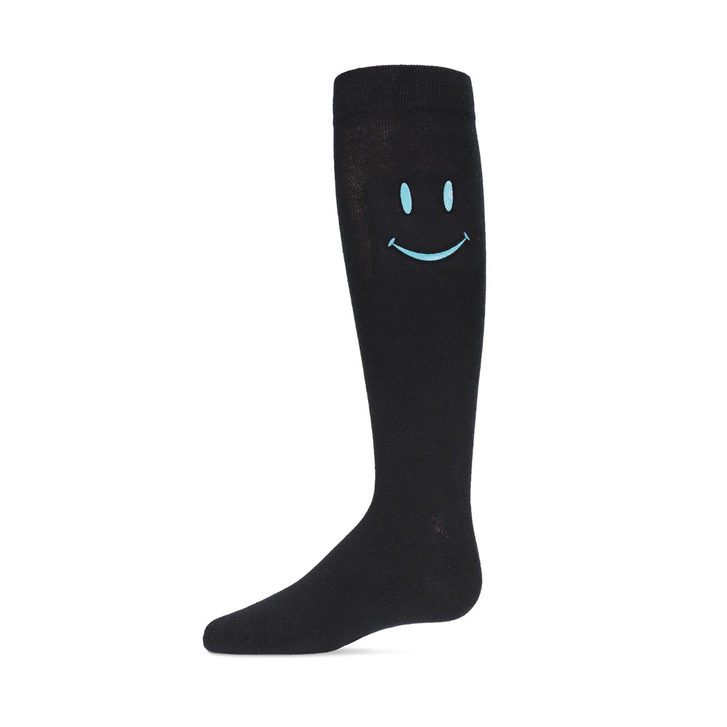 Memoi Girls Smiley Embossed Knee-High Socks - Mkf-7145