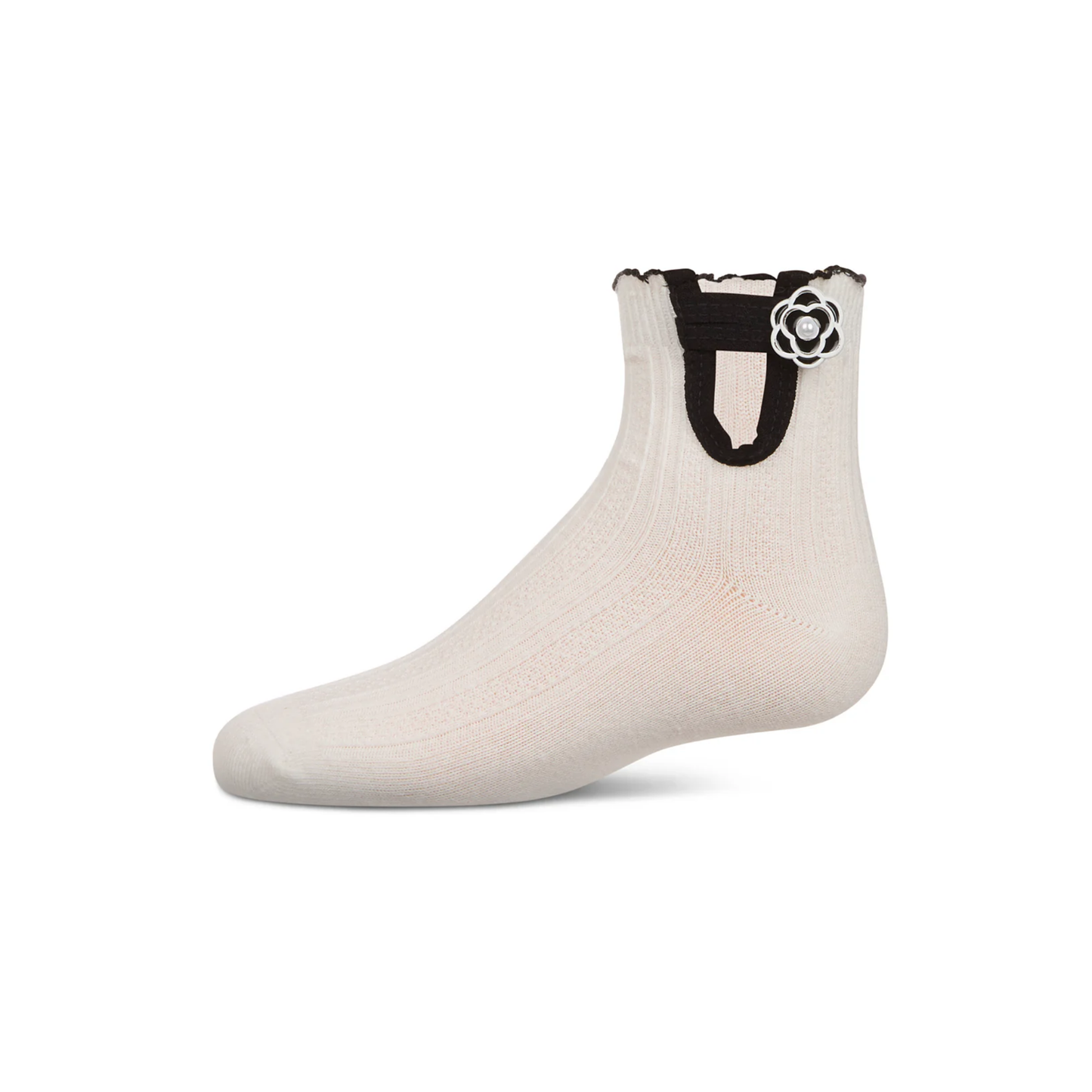 Memoi Floral Button Anklet - MKF-6078