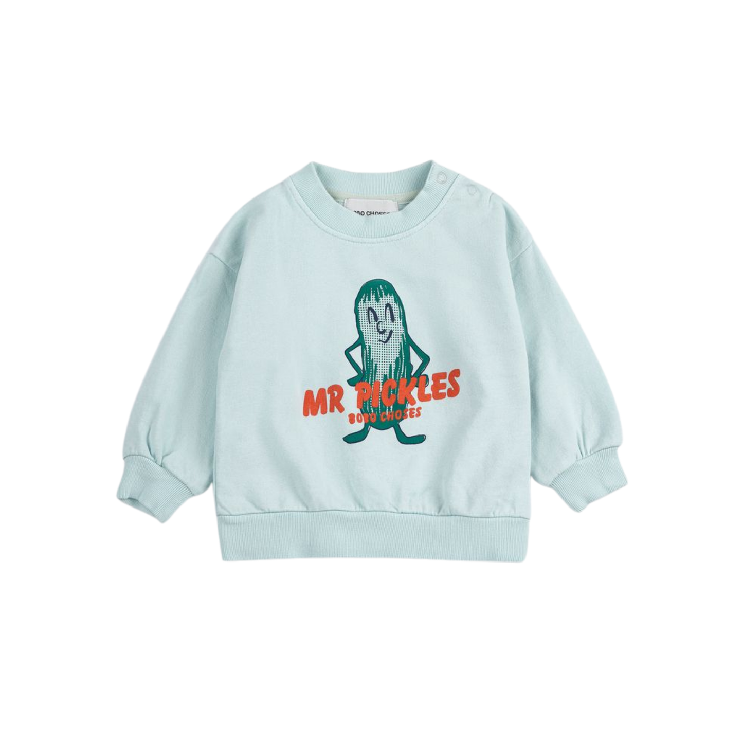 Bobo Choses Light Blue Infant Mr Pickles Long Sleeve Sweatshirt