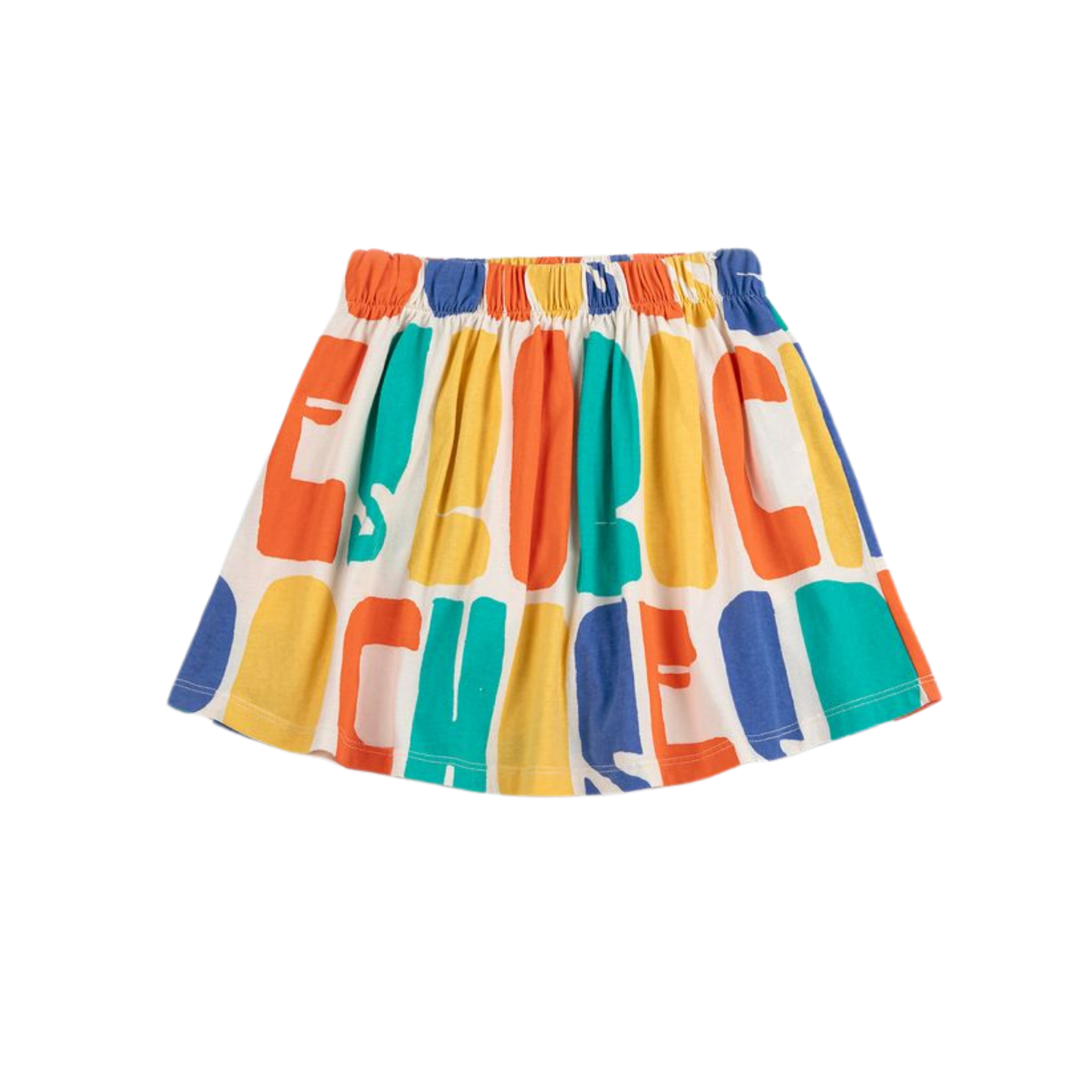 Bobo Choses Off White Bobo Choses Color All Over Short Skirt