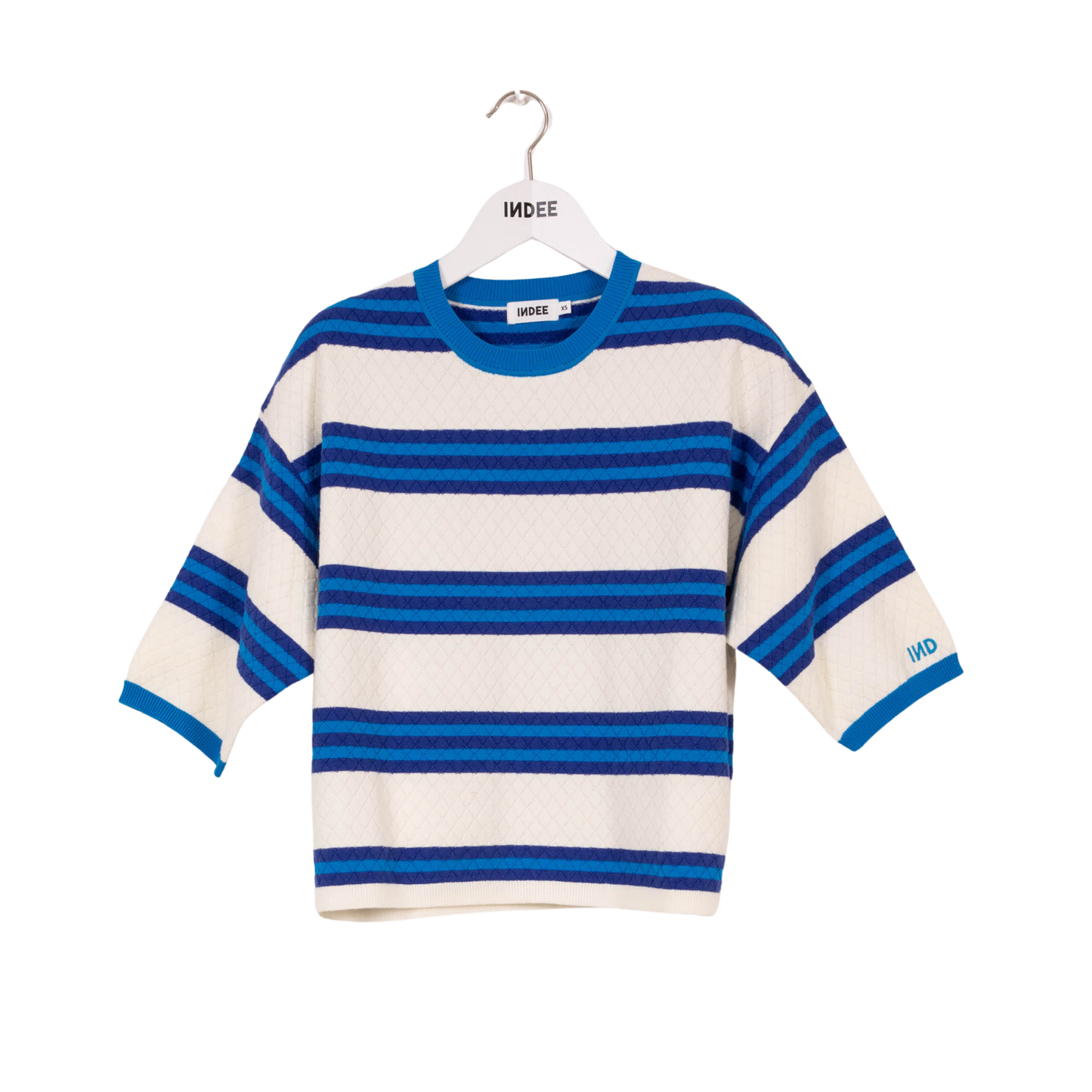 Indee Blue Velvet Box Stripes Sweater