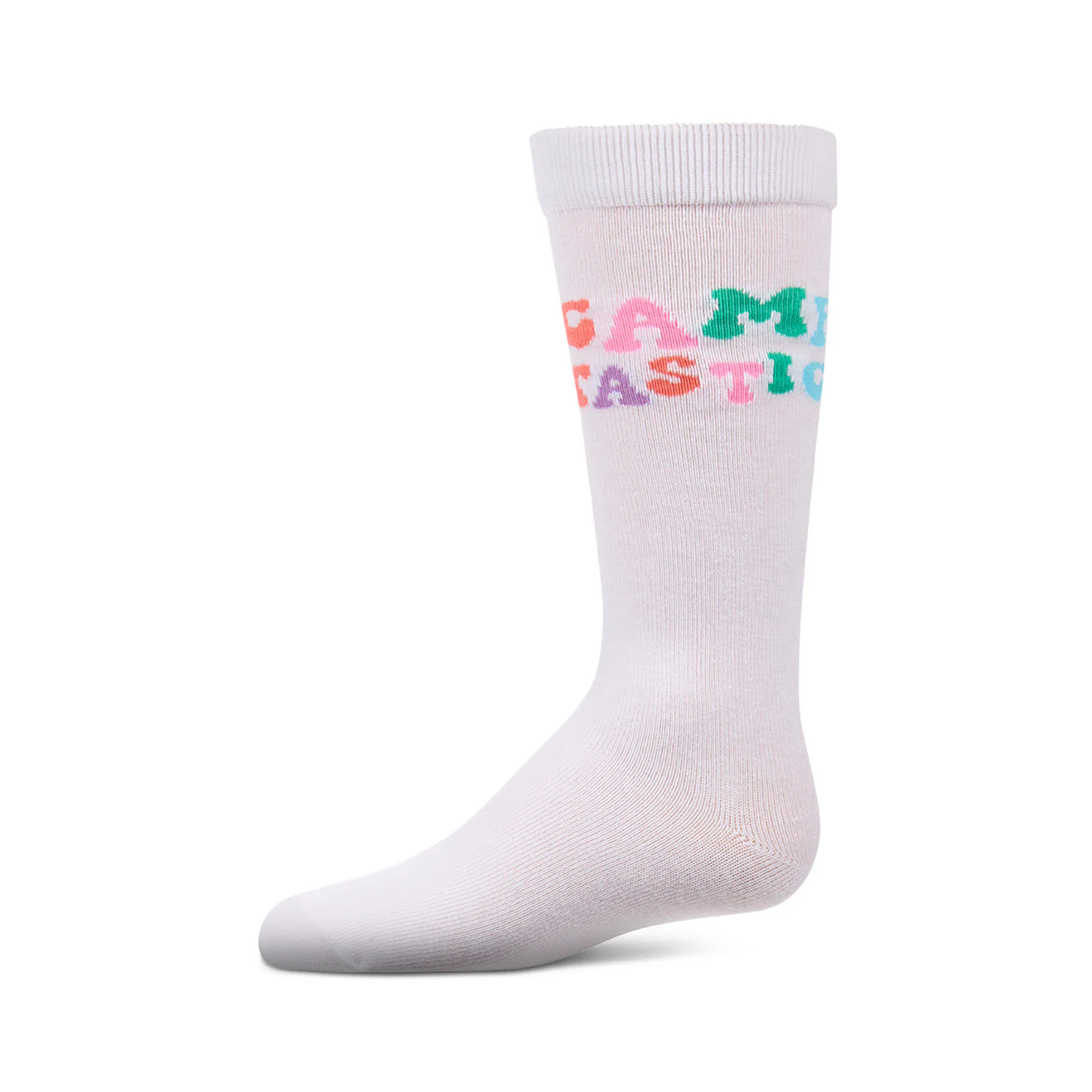 Memoi White CampTastic Knee High