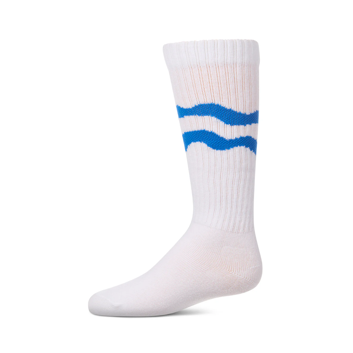 Memoi Neon Blue Double Wave Knee High