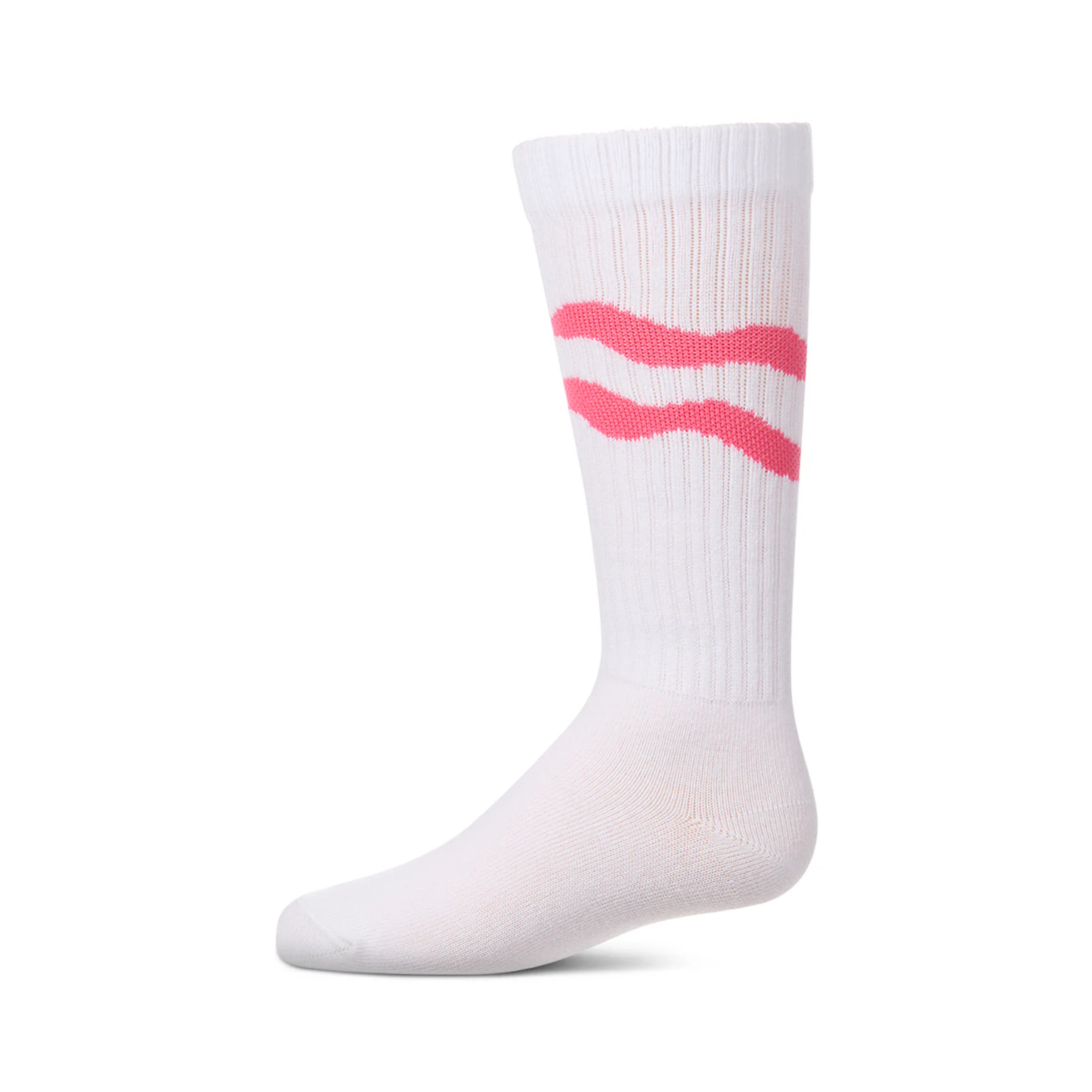 Memoi Magenta Double Wave Knee High