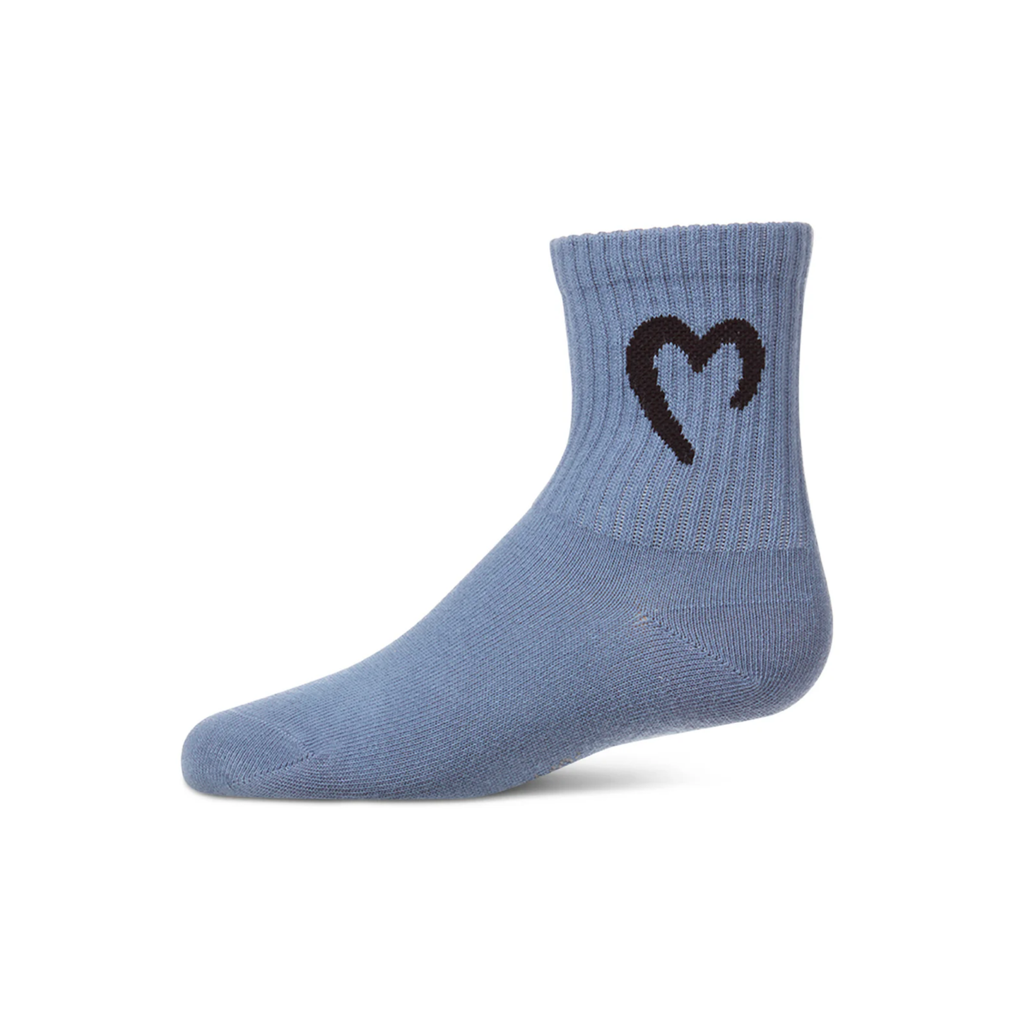 Memoi Denim Open Heart Crew