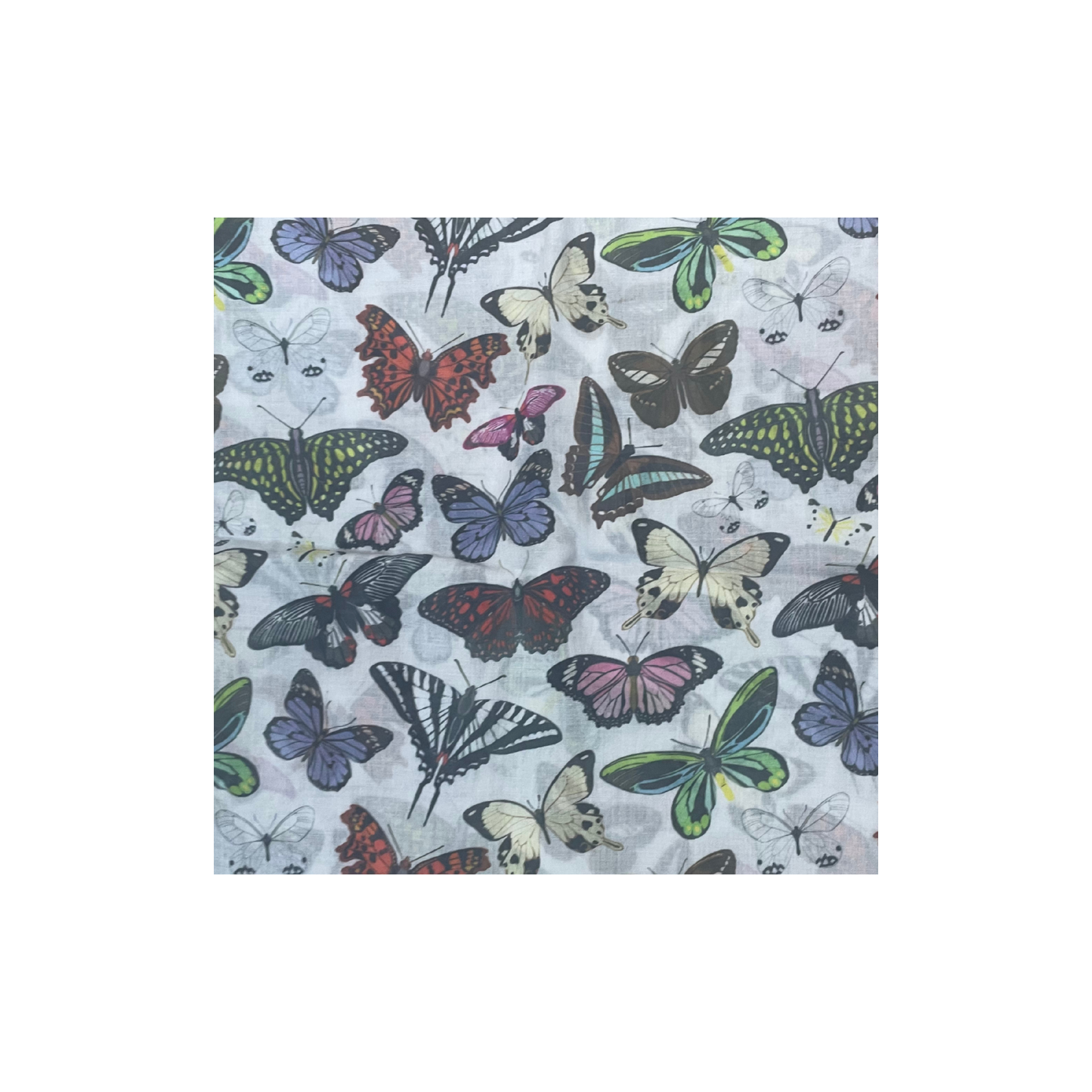 Tal Multicolor Butterfly Headscarf