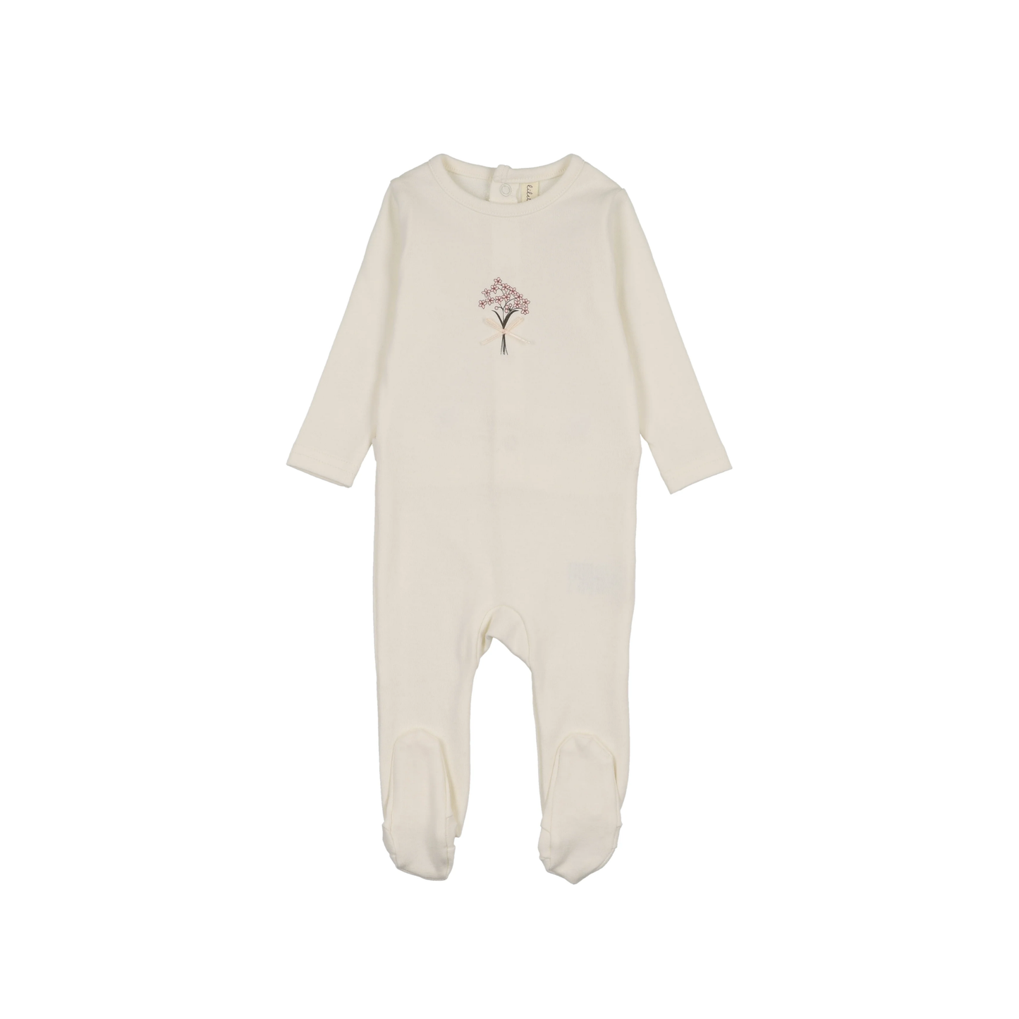 Lilette Cream Bouquet Graphic Footie Set