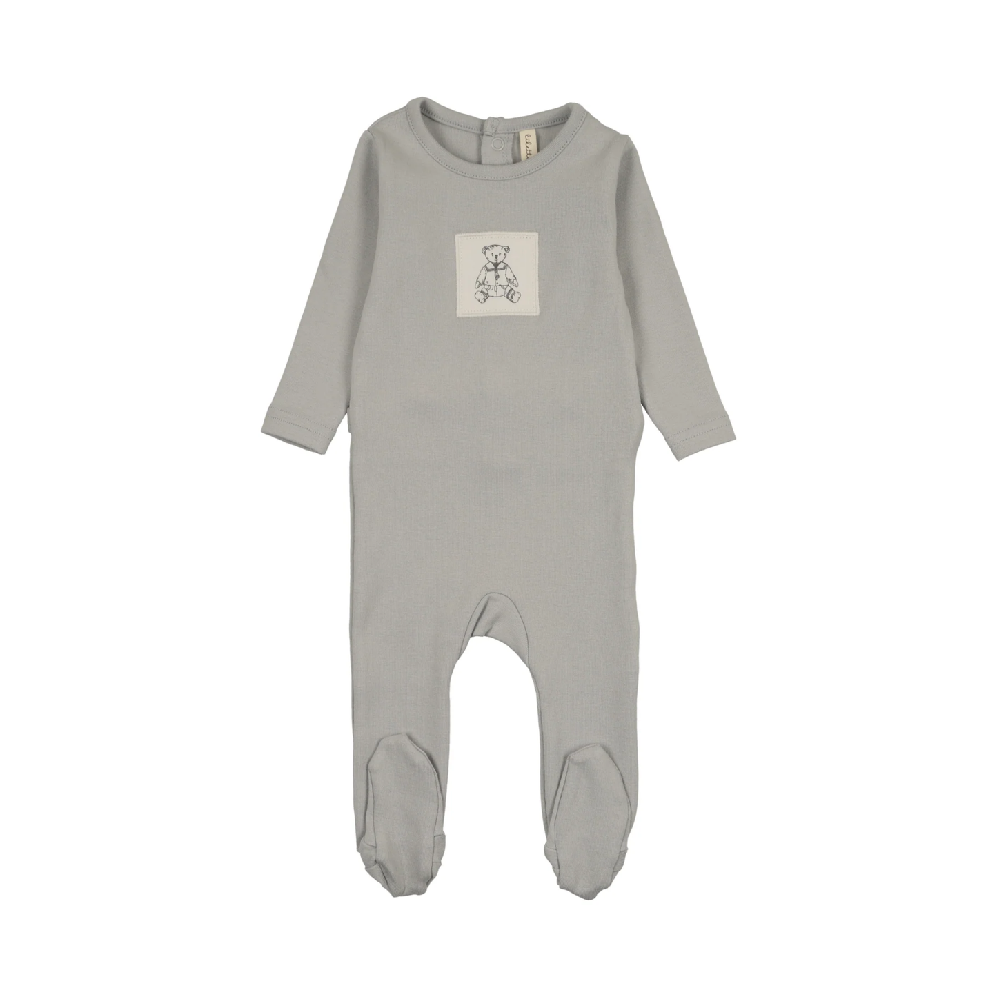 Lilette Pale Blue Graphic Tag Footie