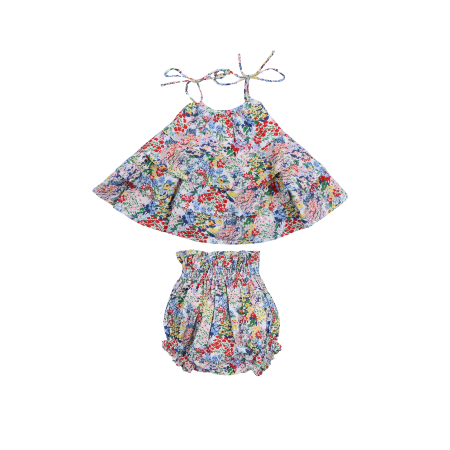 The New Society Verbena Print Bloomer Dress Set