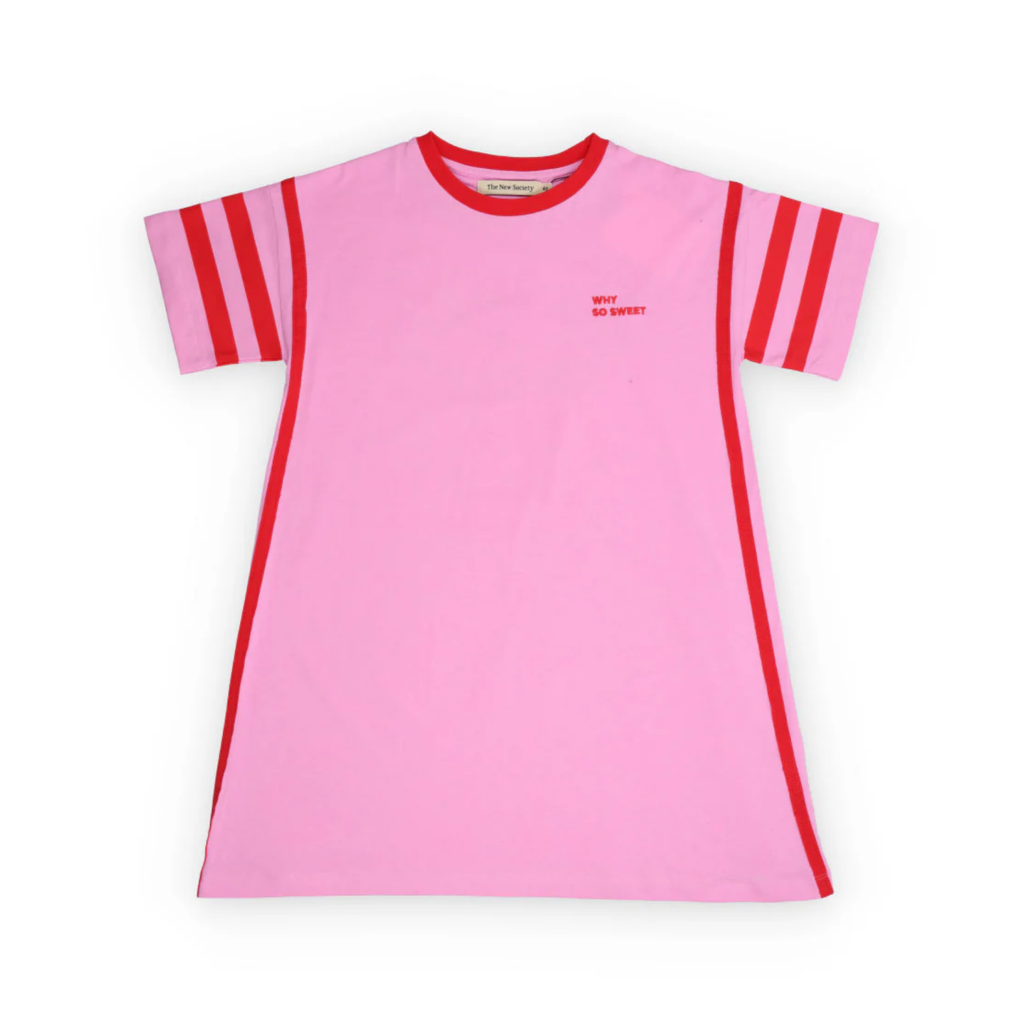 The New Society Pink Lavander Canna Stripe Dress