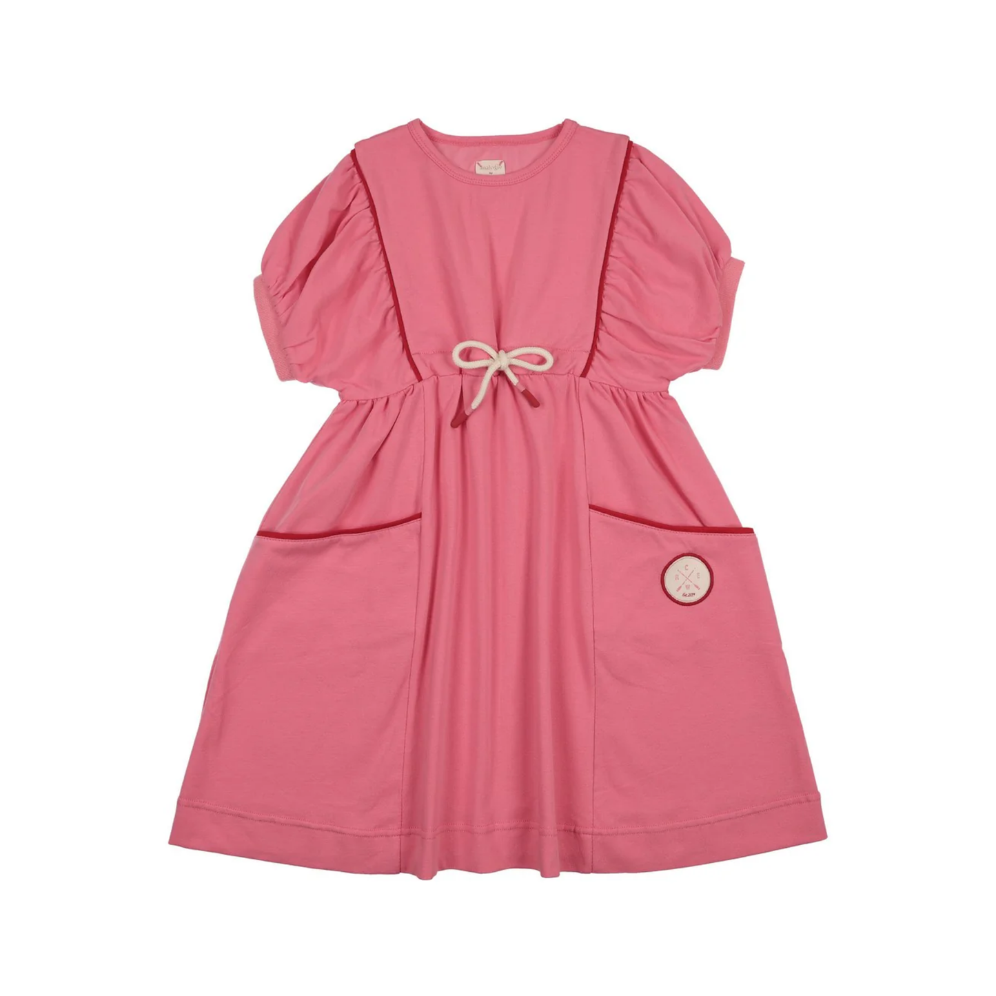 Analogie Fresh Pink Boating Crew Dress Short Sleeve