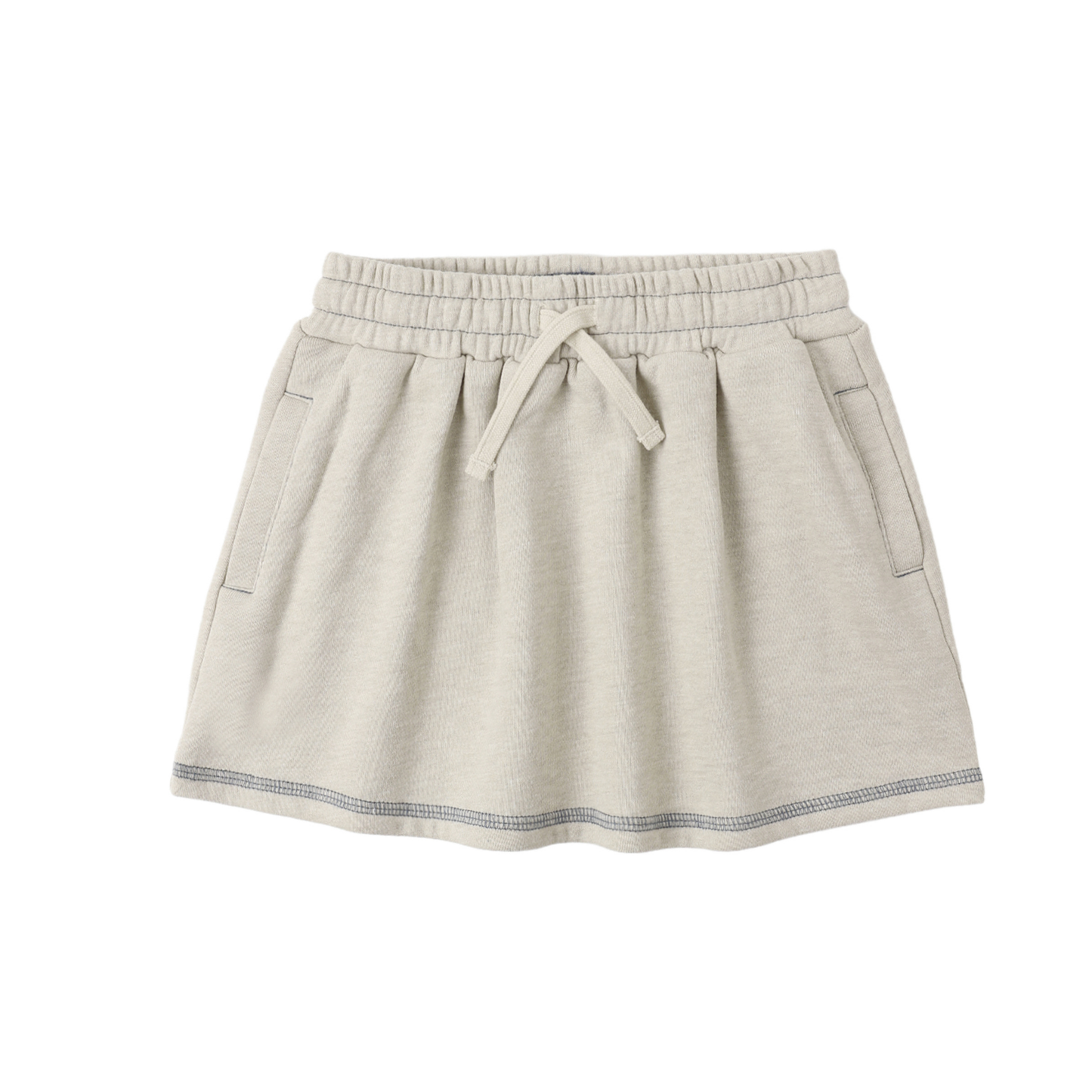 Rylee+Cru Oatmeal Volly Heathered Short Skirt