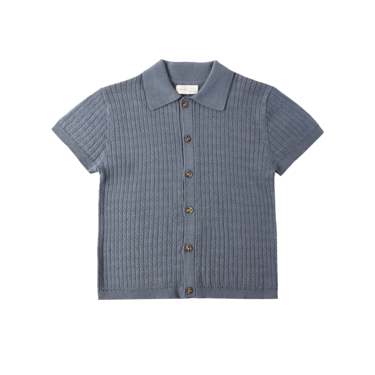 Rylee+Cru Marine Aiden Short Sleeve Polo