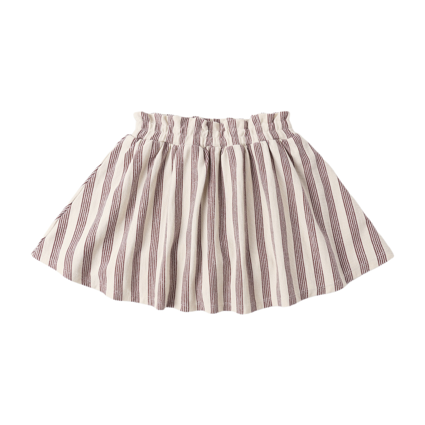 Rylee+Cru Brown Sasha Stripe Short Skirt