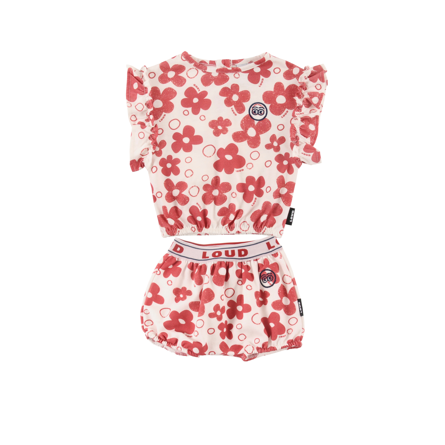Loud Flower Aop Capri Bloomers Set