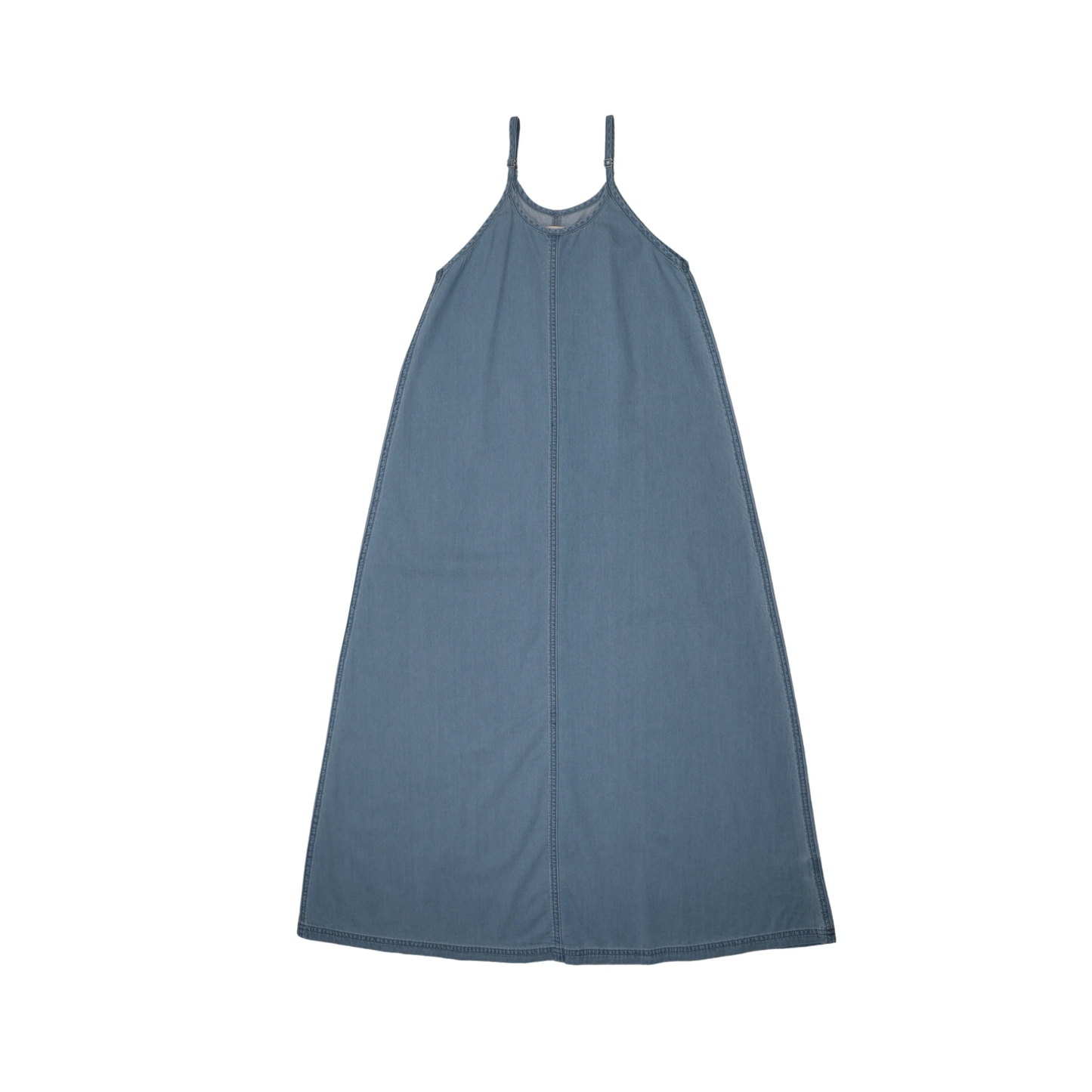 Lil Legs Blue Tencel Denim Maxi Slip Dress