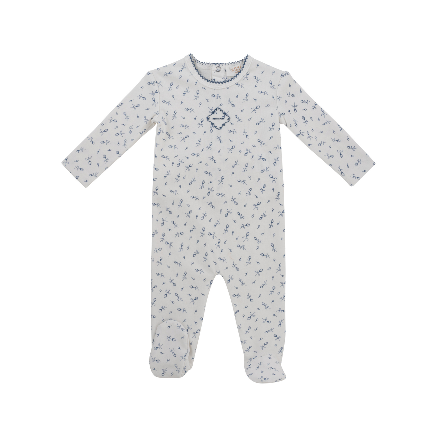 Kipp Baby Blue Petit Pois Footie