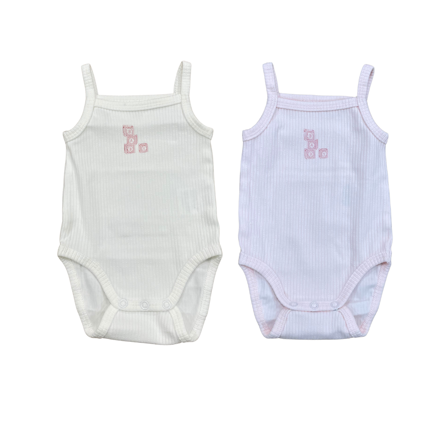 Kipp Baby Pink Baby Blocks Onesie Set