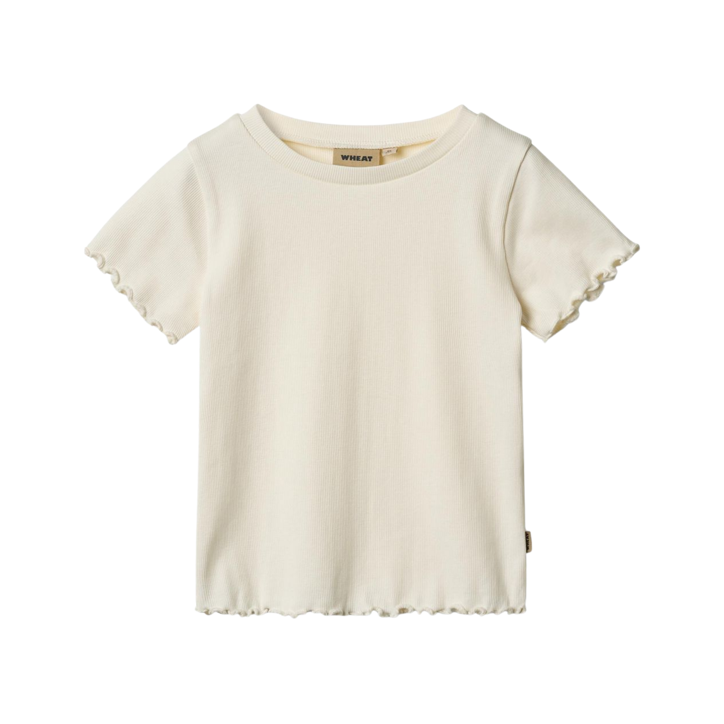 Wheat Ivory Alicia Rib Short Sleeve Tee