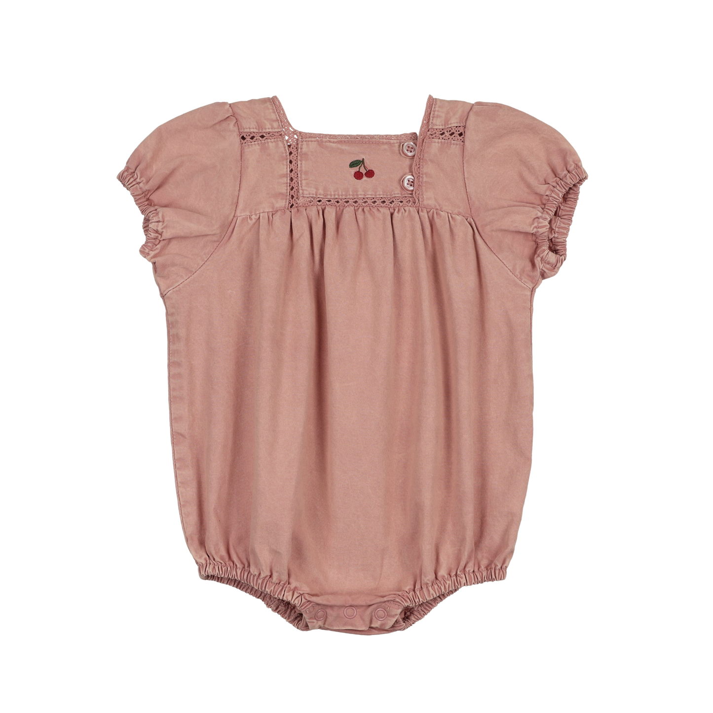 Analogie Pink Wash Denim Capsule Romper