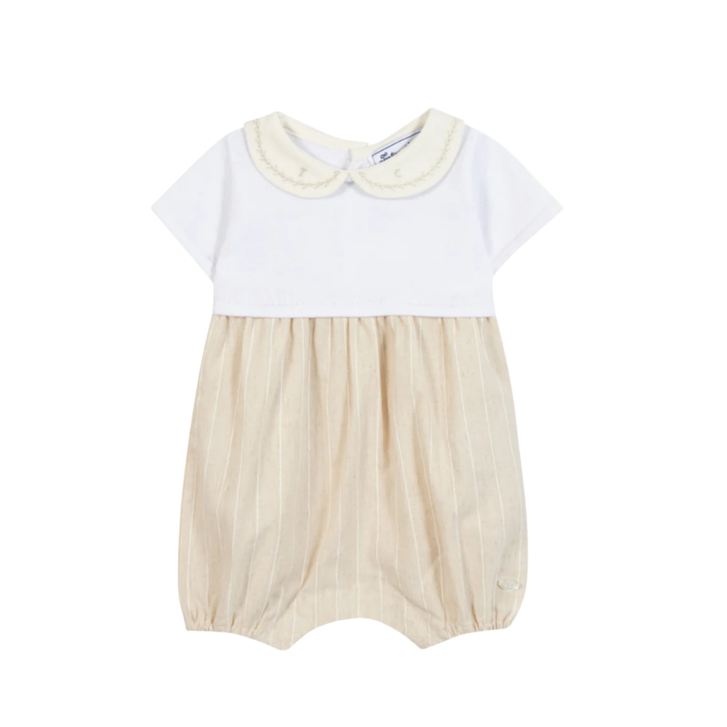 Tartine Et Chocolat Beige Bicolor Romper