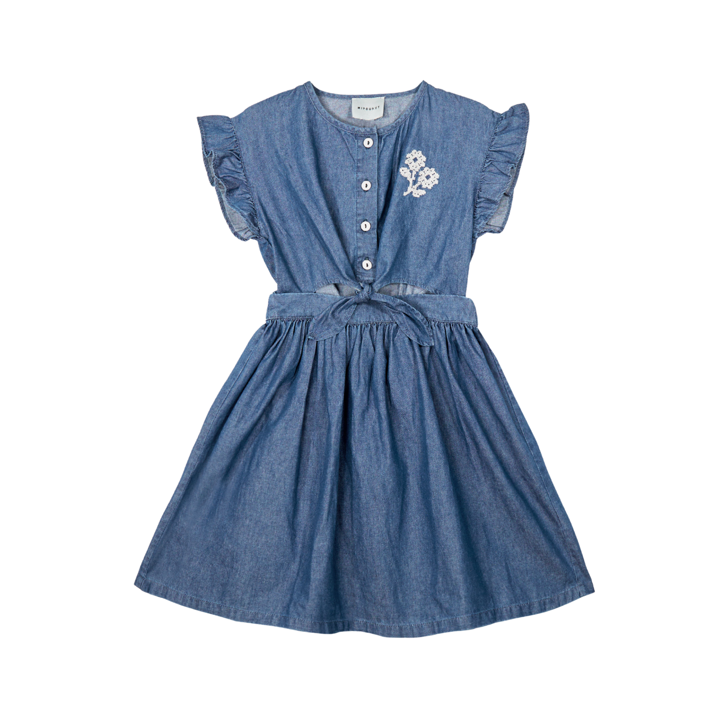 Mipounet Denim Amelie Short Sleeve Dress