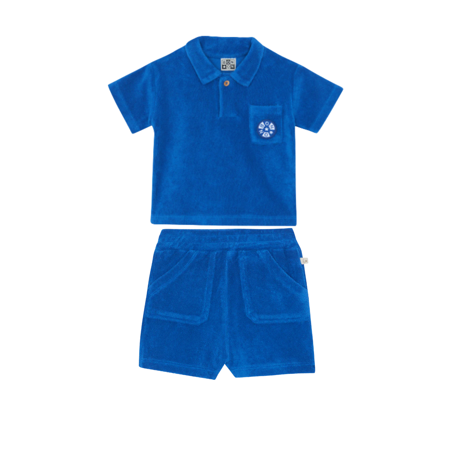Bonton Blue Nivio Polo Short Set