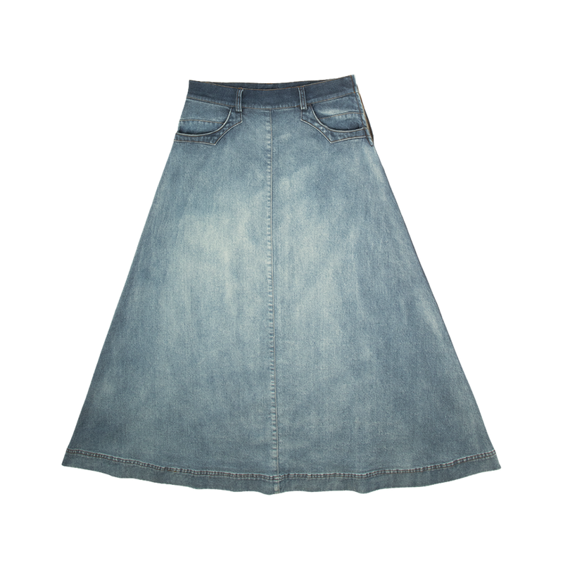 Crew Basics Blue Lexi Maxi Skirt